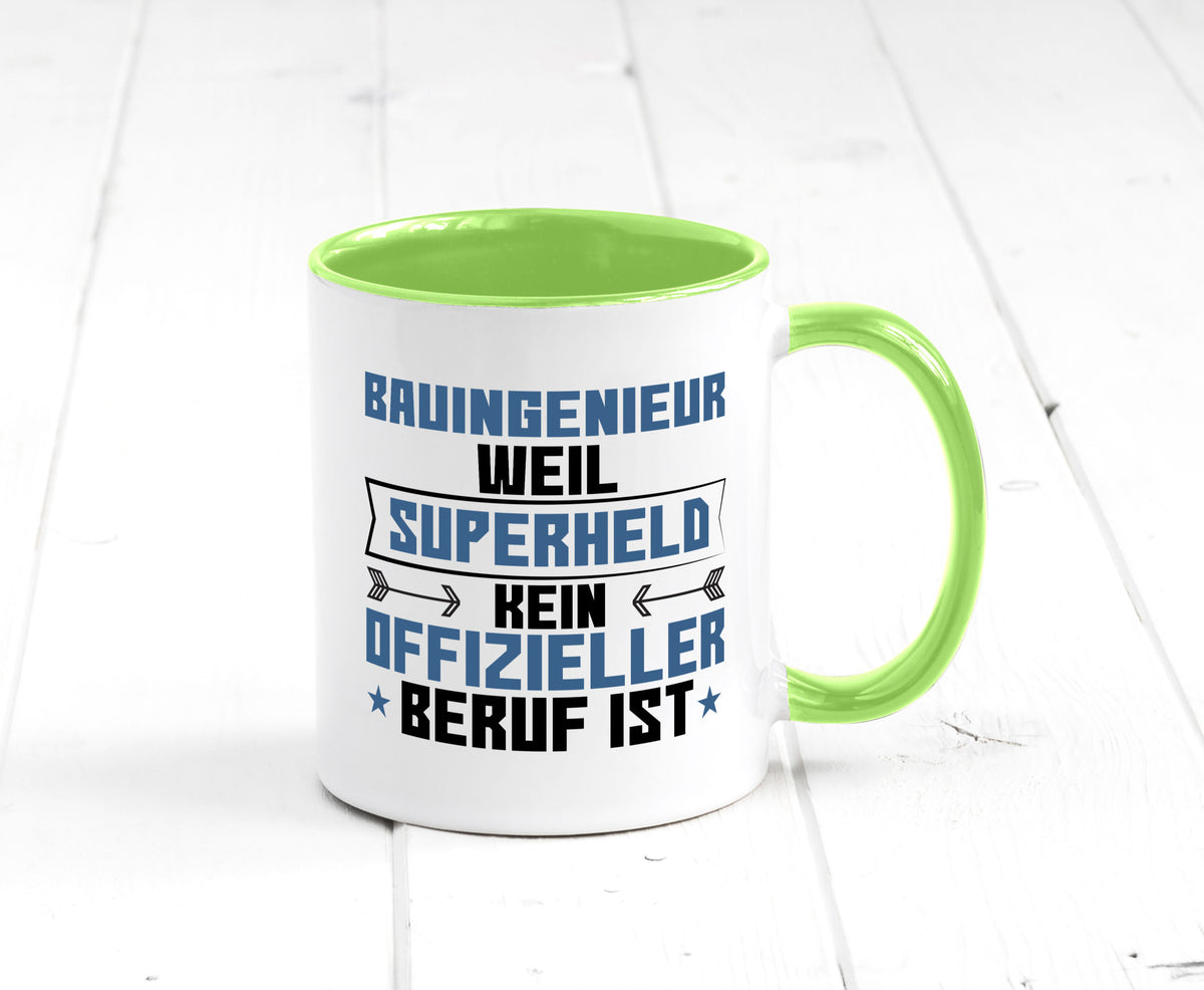Superheld Bauingenieur | Ingenieur Humor Geschenkidee Tasse