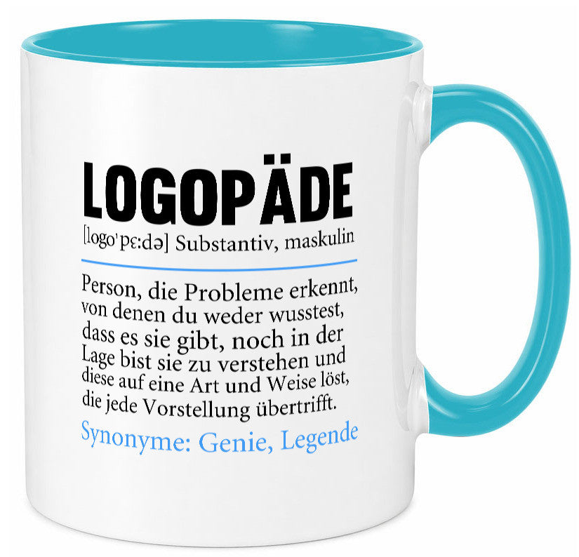 Logopäde | Spruch lustig Sprachtherapie Beruf lustiger Geschenk Arbeit Kollegen Tasse