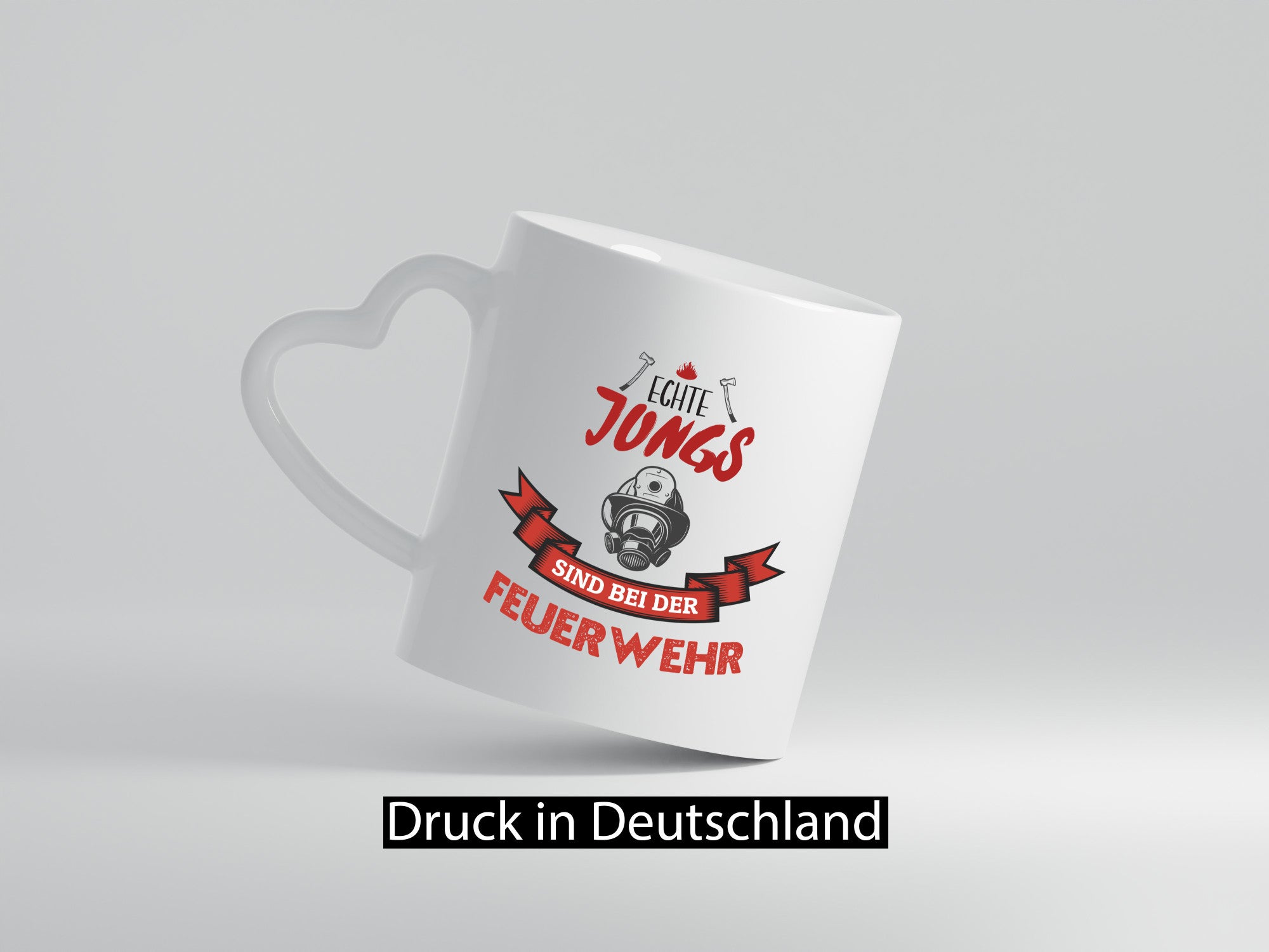 Echte Jungs sind bei der Feuerwehr | Feuerwehrmann lustiger Spruch Geschenk