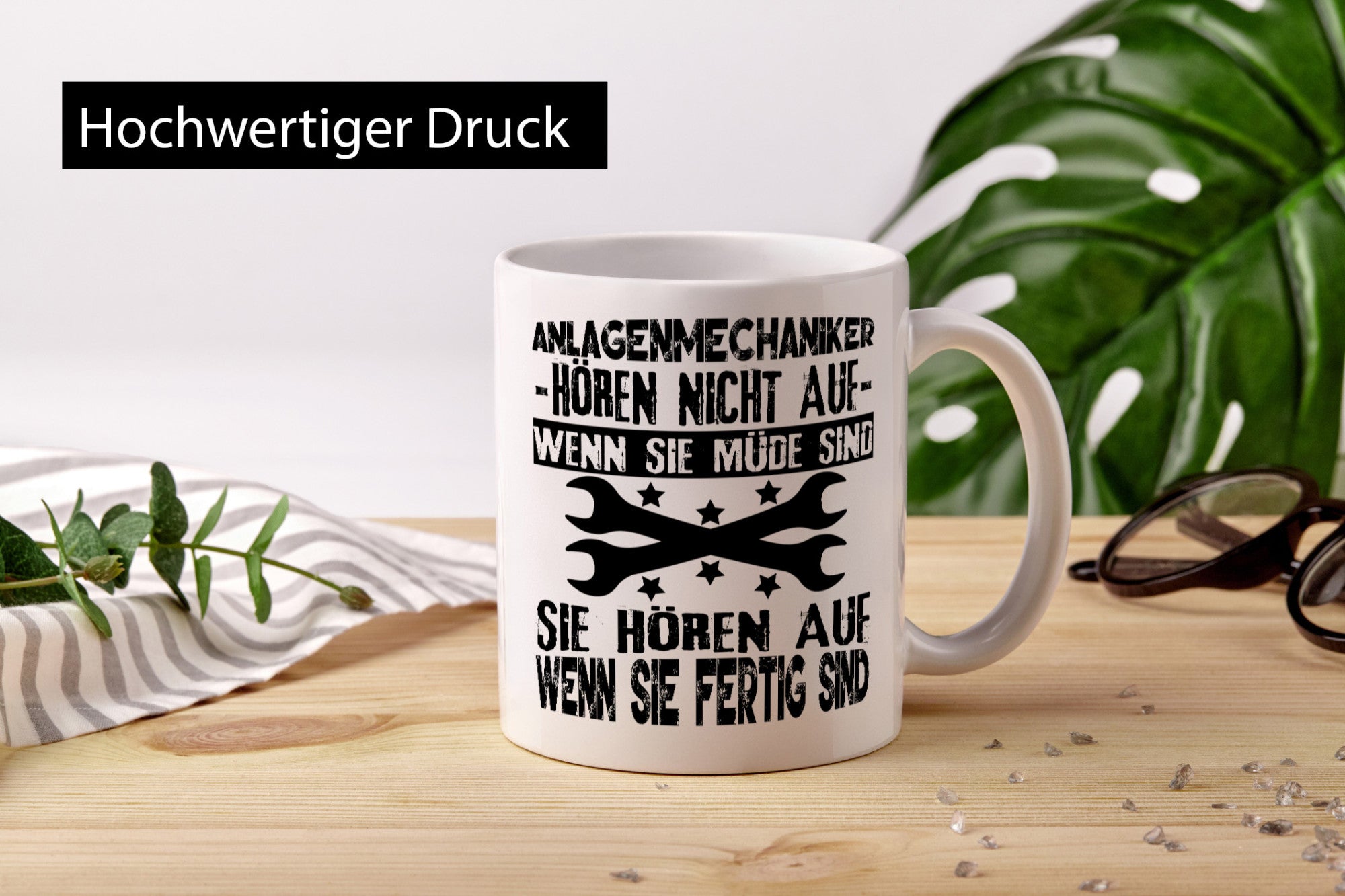 Sie hören nicht auf wenn müde sind | Anlagenmechaniker Humor Geschenkidee Tasse