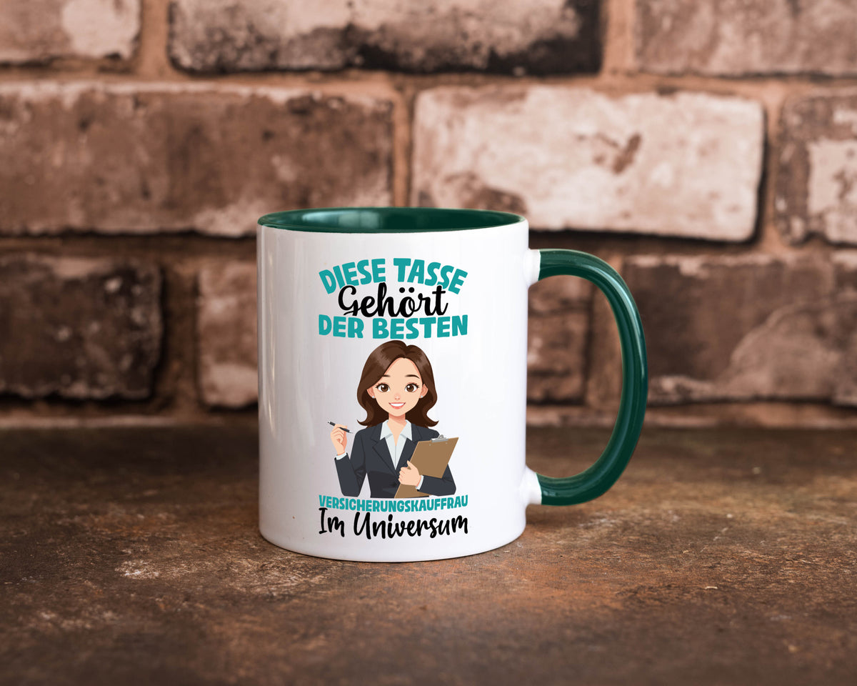 Im Universum: Versicherungskauffrau | Kauffrau lustig Humor Geschenkidee Tasse