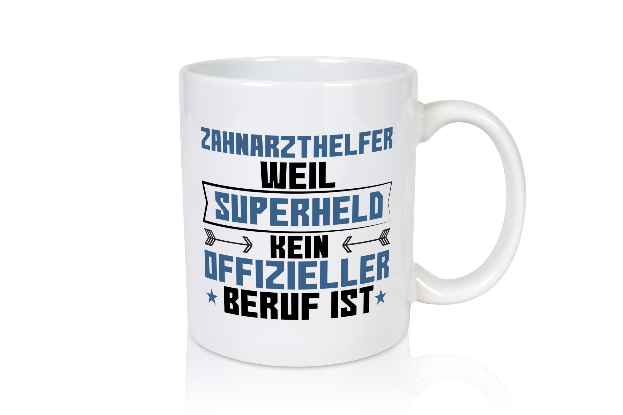 Superheld Zahnarzthelfer | Zahnmedizin Geschenkidee Humor Tasse