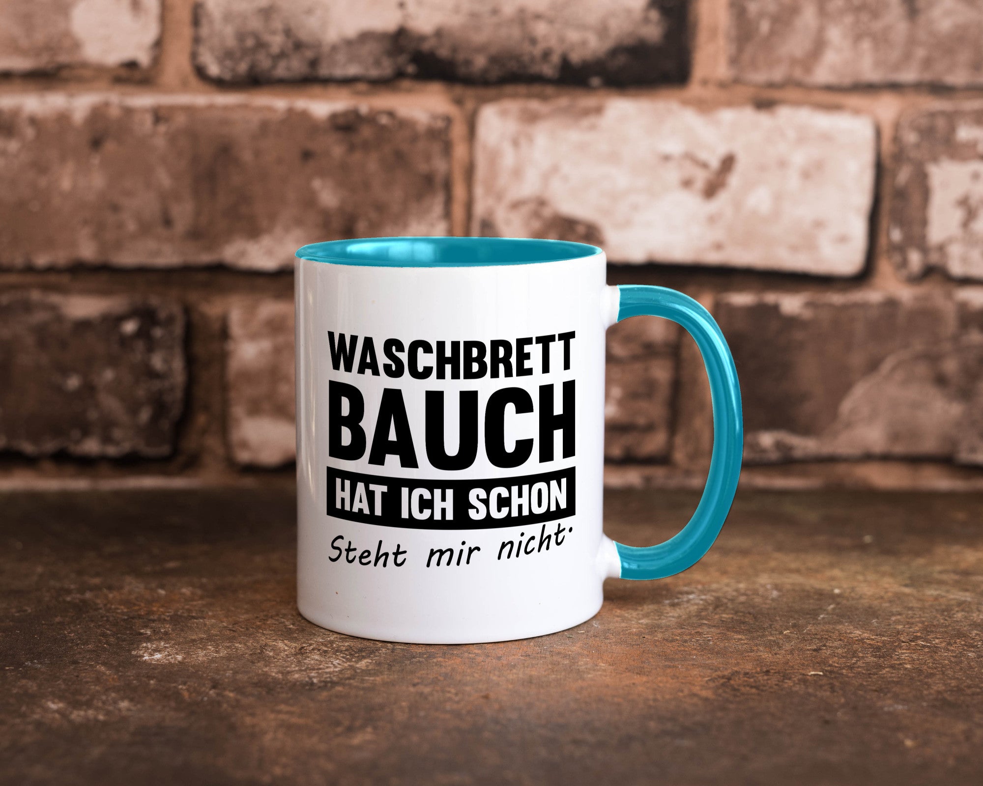 Waschbrettbauch steht mir nicht | Sixpack Gym lustiger Spruch Geschenk Humor