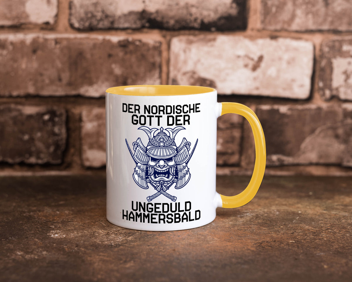 Nordischer Gott der Ungeduld | Mythologie Wikinger lustig Humor Geschenkidee Tasse