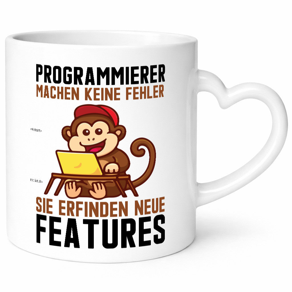 Programmierer machen keine Fehler | Features Affe am PC Geschenk Humor
