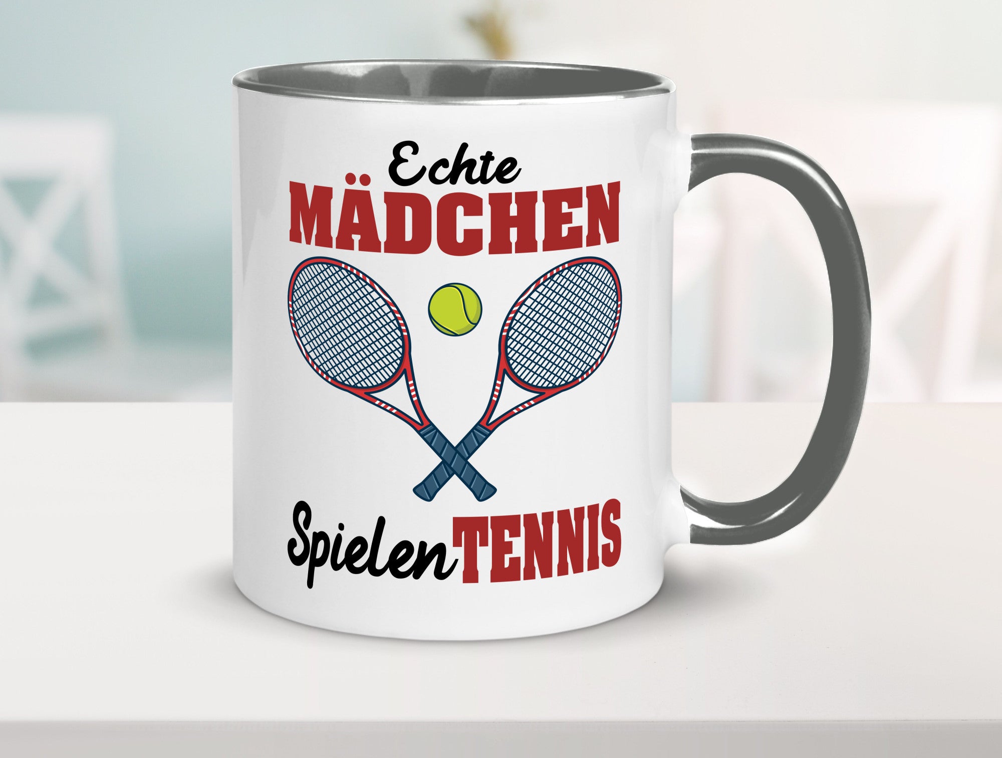 Echte Mädchen Spielen Tennis | Sport Geschenkidee Humor Tasse