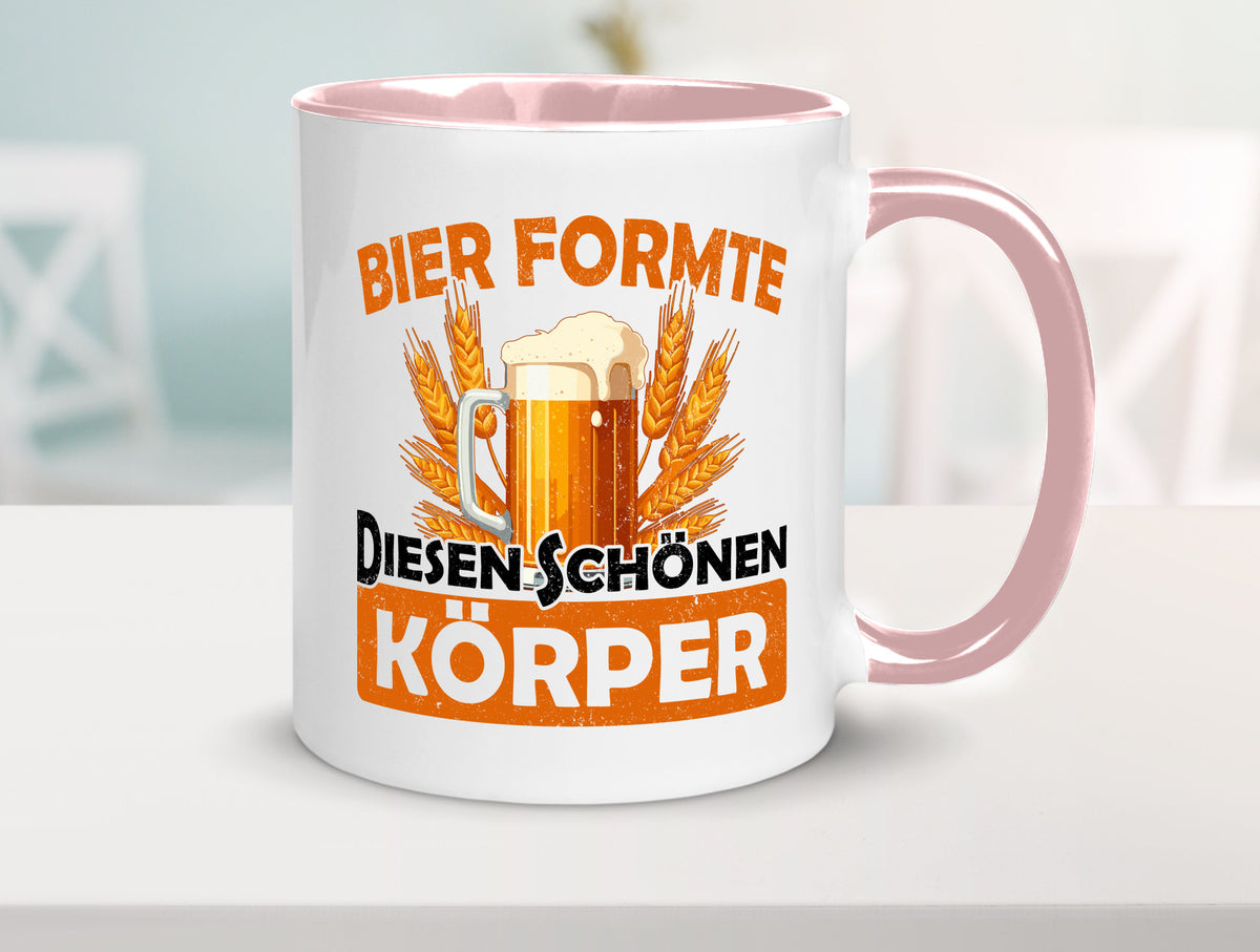Bier förmte diesen Körper | bierliebhaber v2 Humor Geschenkidee Tasse