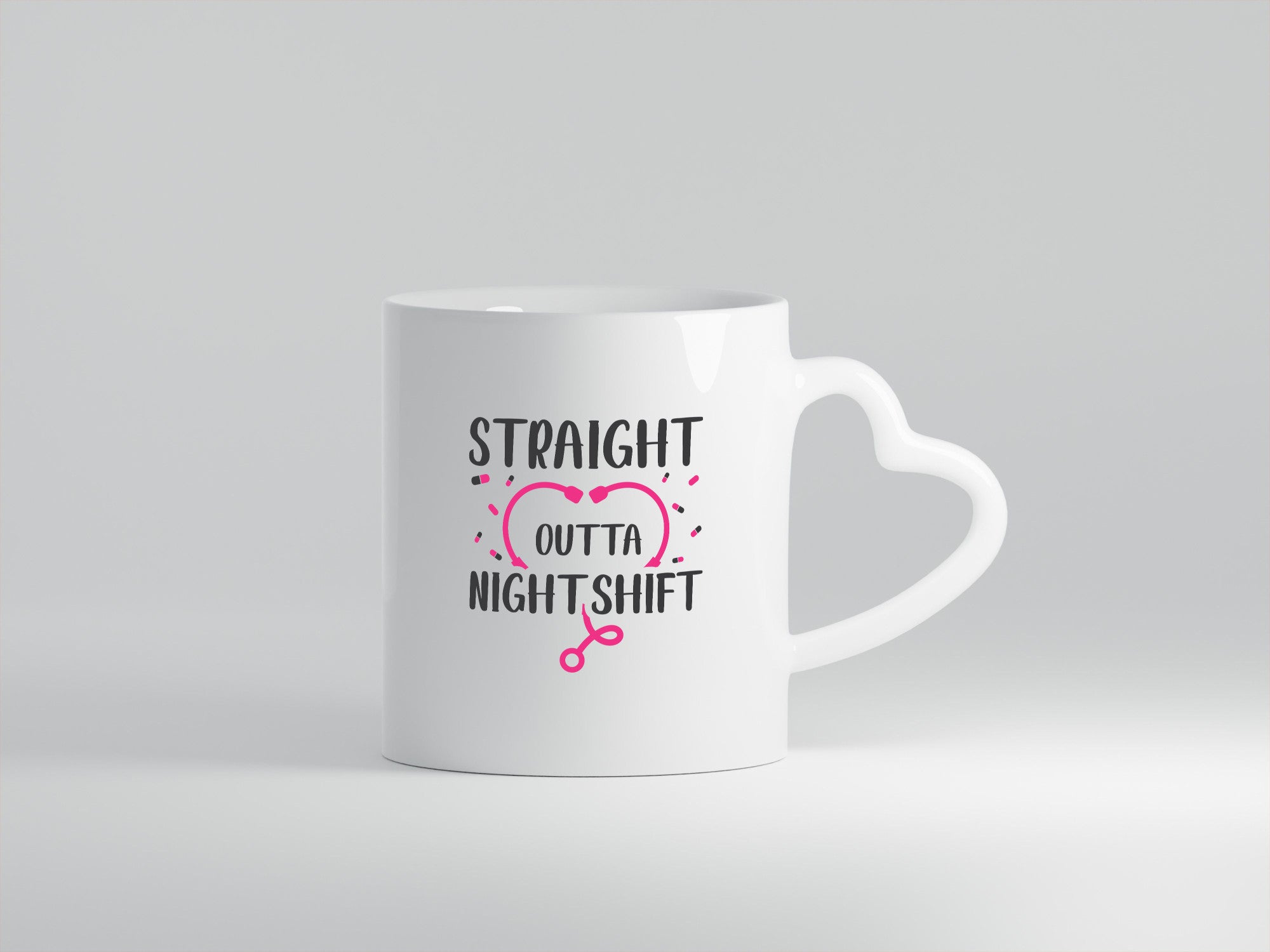 Straight outta Nightshift | Stethoskop Krankenhaus lustiger Spruch Geschenk