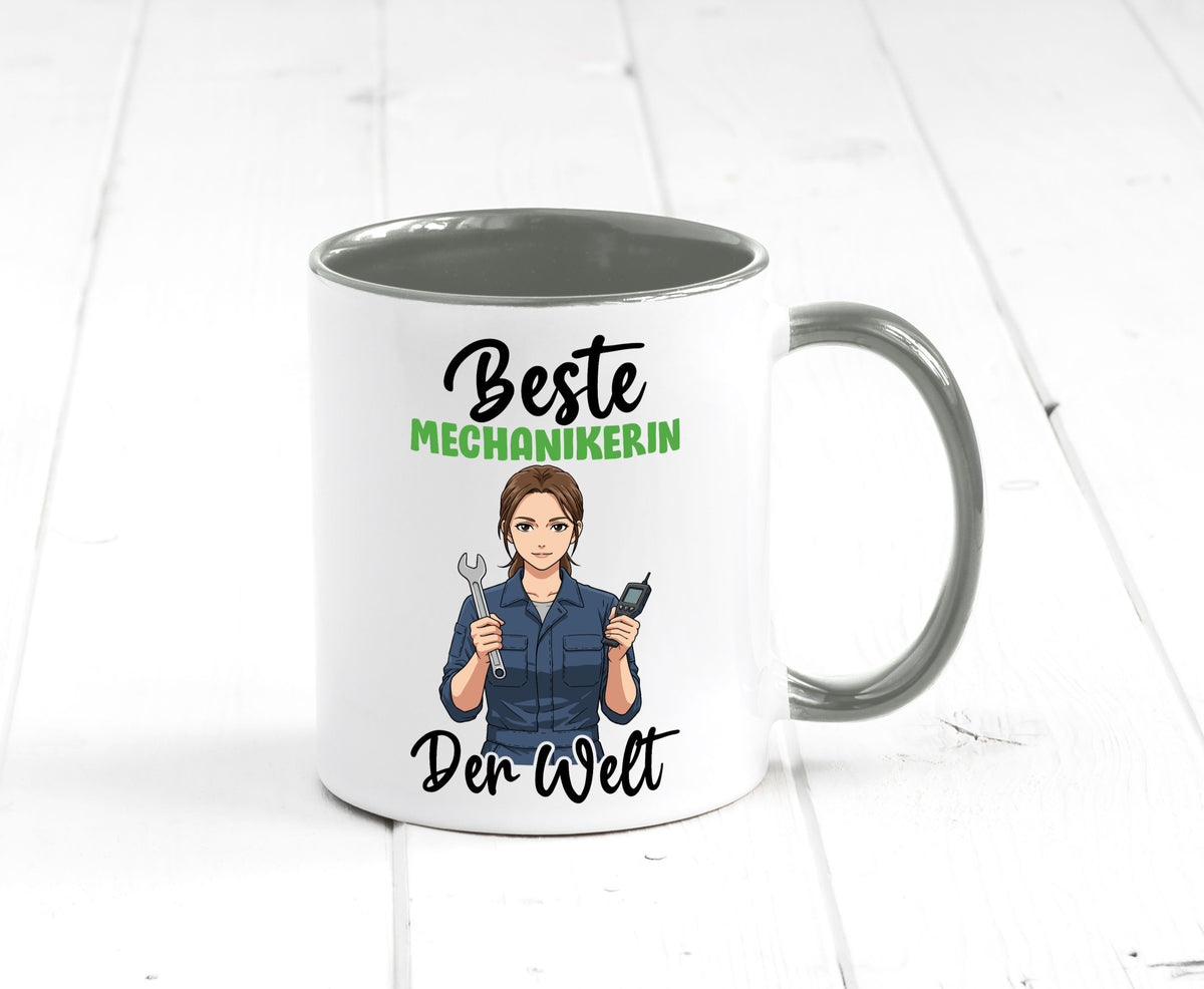 Beste Mechanikerin | KFZ v2 Humor Geschenkidee Tasse