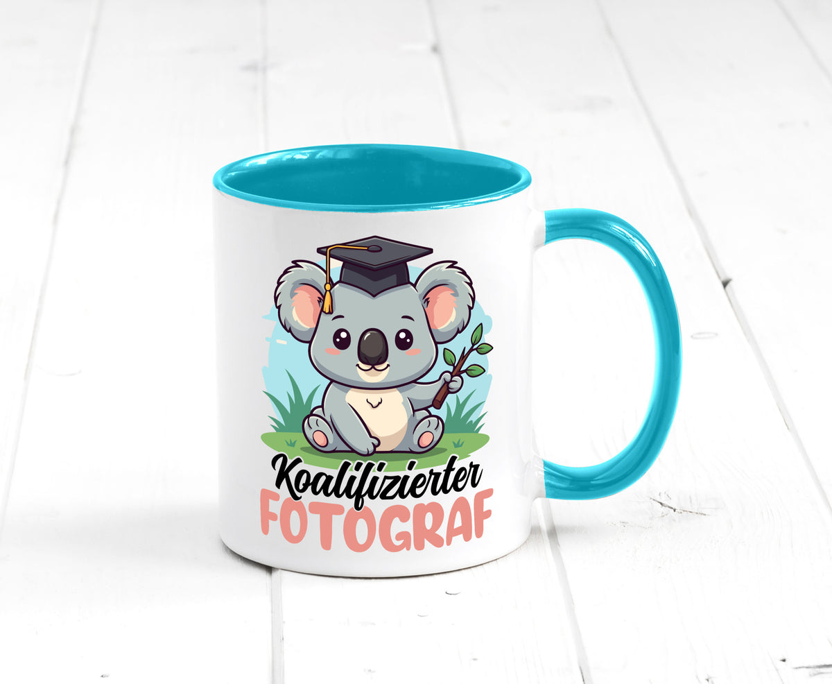 Koalifizierter Fotograf | Fotografie Kamera Geschenk Humor Geschenkidee Tasse