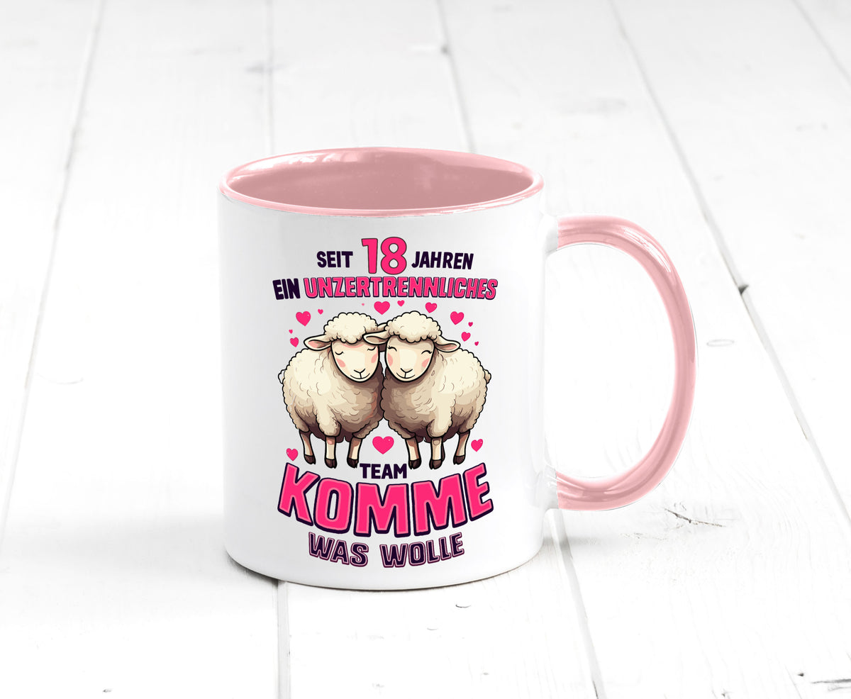 18 Jahre Verheiratet | ein Team Ehepaar v2 Geschenkidee Humor Tasse