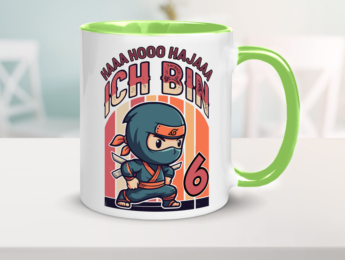 6. Geburtstag | Ninja Junge 6 Jahre Humor Geschenkidee Tasse