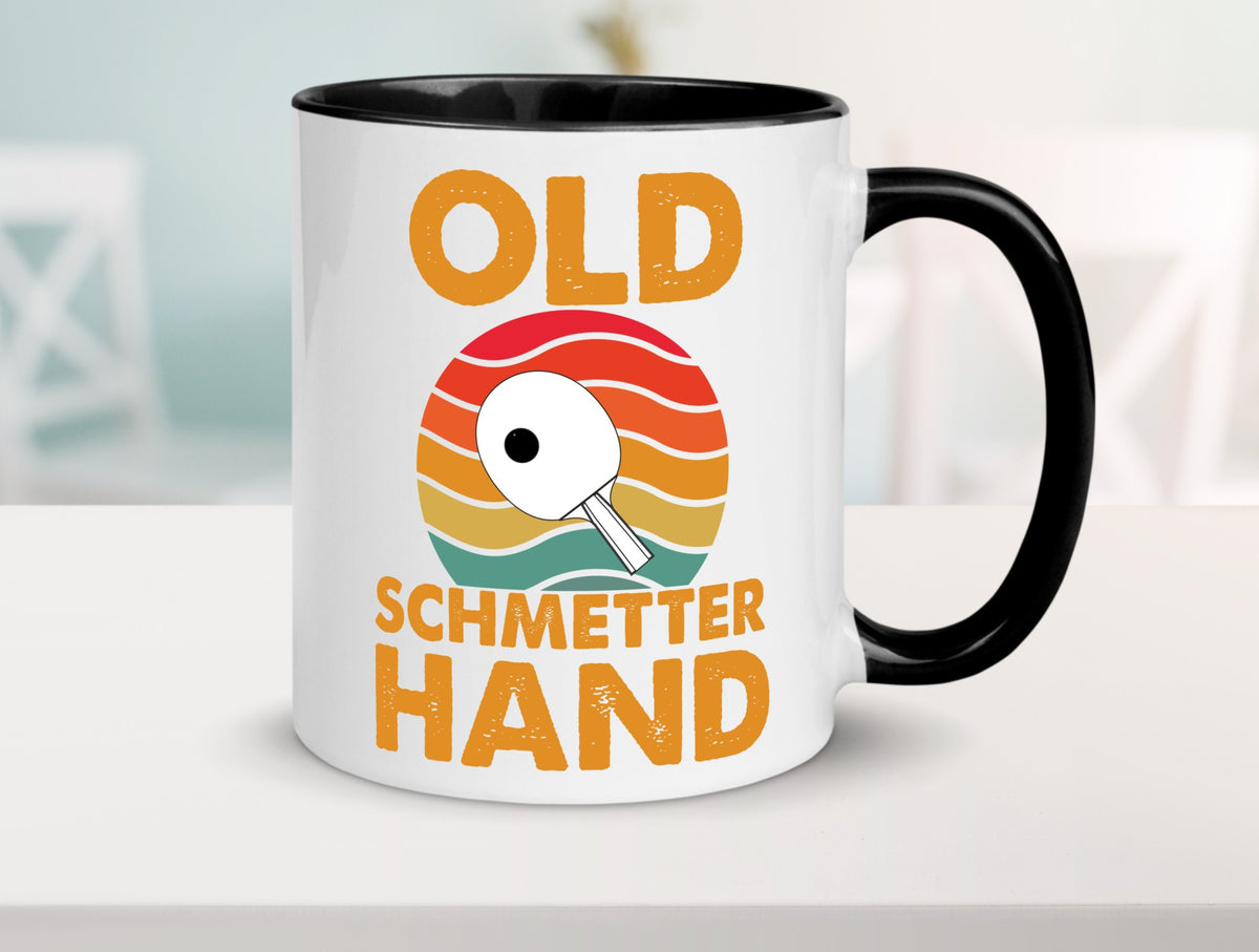 Old Schmetterhand | Vereinssport Tischtennis Spruch lustiger Geschenk Humor Tasse
