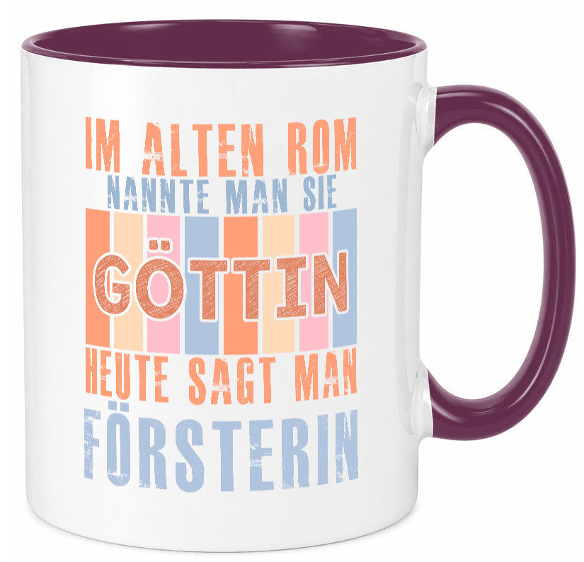 Heute sagt man: Försterin | Forst Arbeit lustig Kollegen Büro Geschenk Tasse