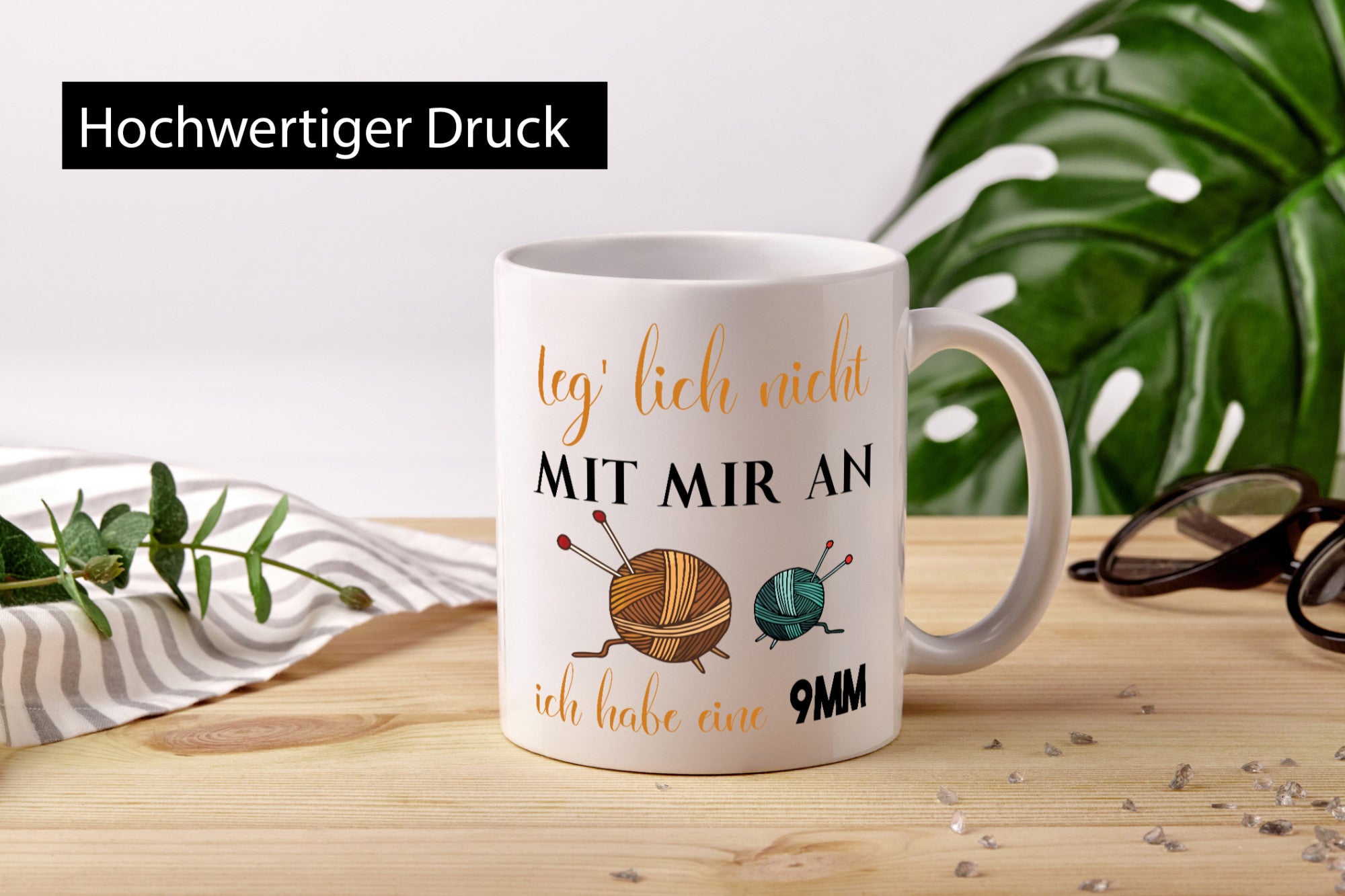 Häkeln | 9mm Wolle| Frauen Geschenkidee Humor Tasse