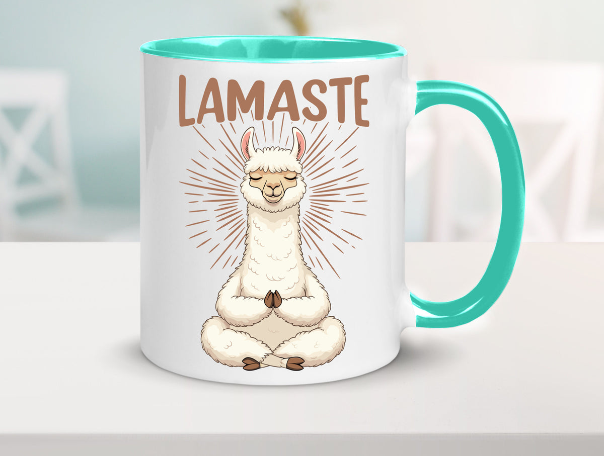 Lamaste | Lama Namaste lustiger Spruch Geschenk Humor Geschenkidee Tasse