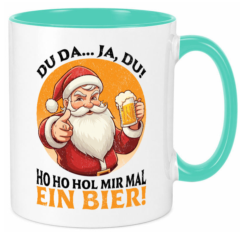 Hol mir mal ein Bier | Ugly Christmas Santa lustig Humor Geschenkidee Geschenk Tasse