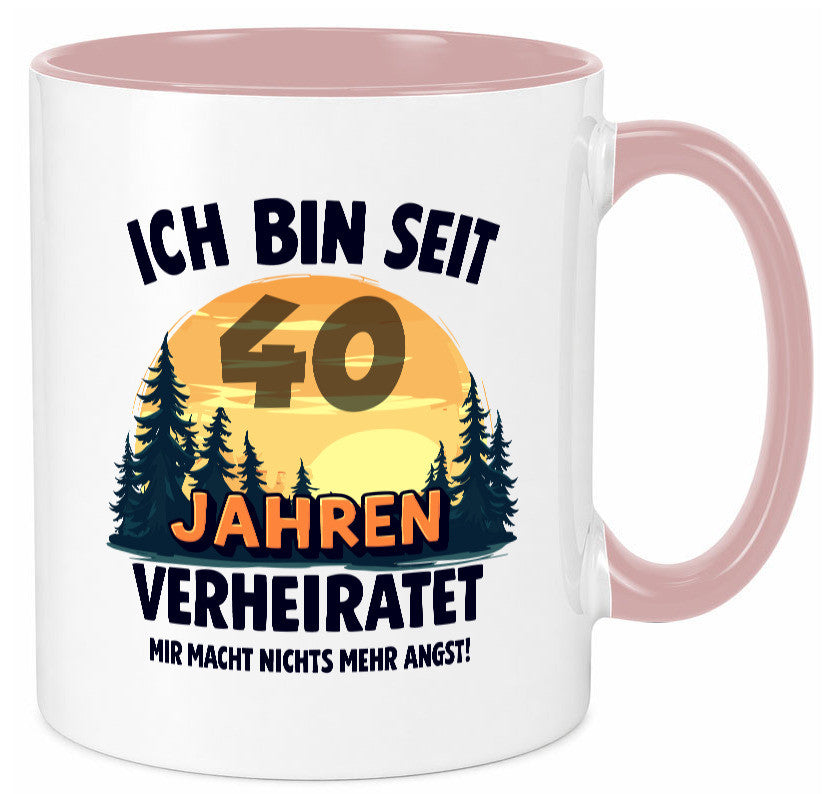 Ich bin Verheiratet | 40. Hochzeitstag Ehepaar v2 Humor Geschenkidee Tasse