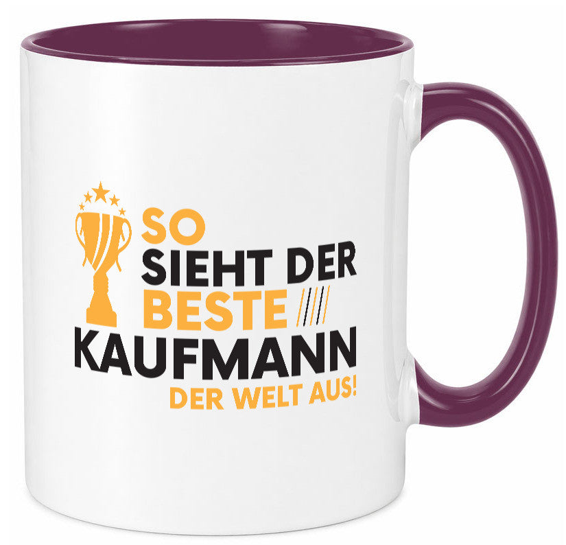 Der Weltbeste Kaufmann Kaufmänner lustig Humor Geschenkidee Geschenk Tasse
