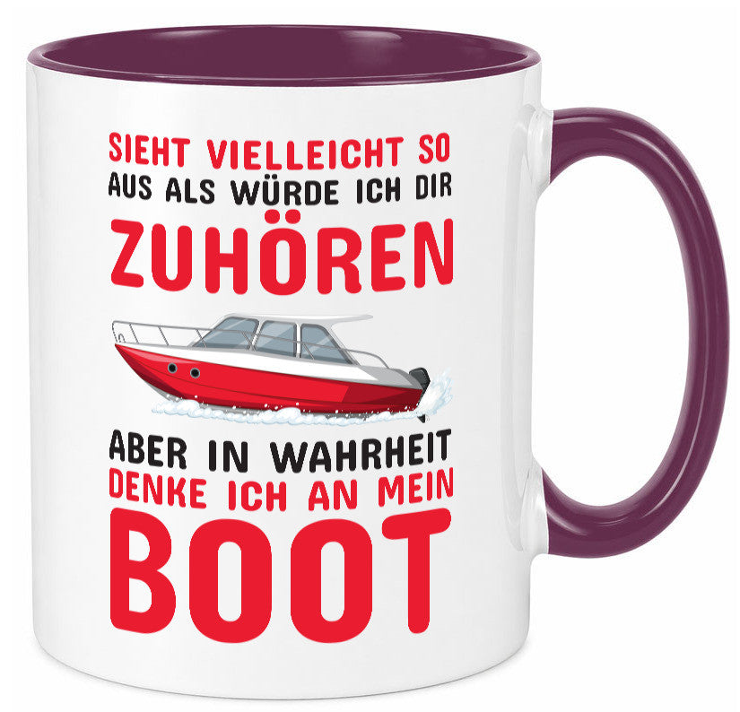 Bootbesitzer | Kapitän Tasse mein Boot lustig Humor Geschenkidee Geschenk