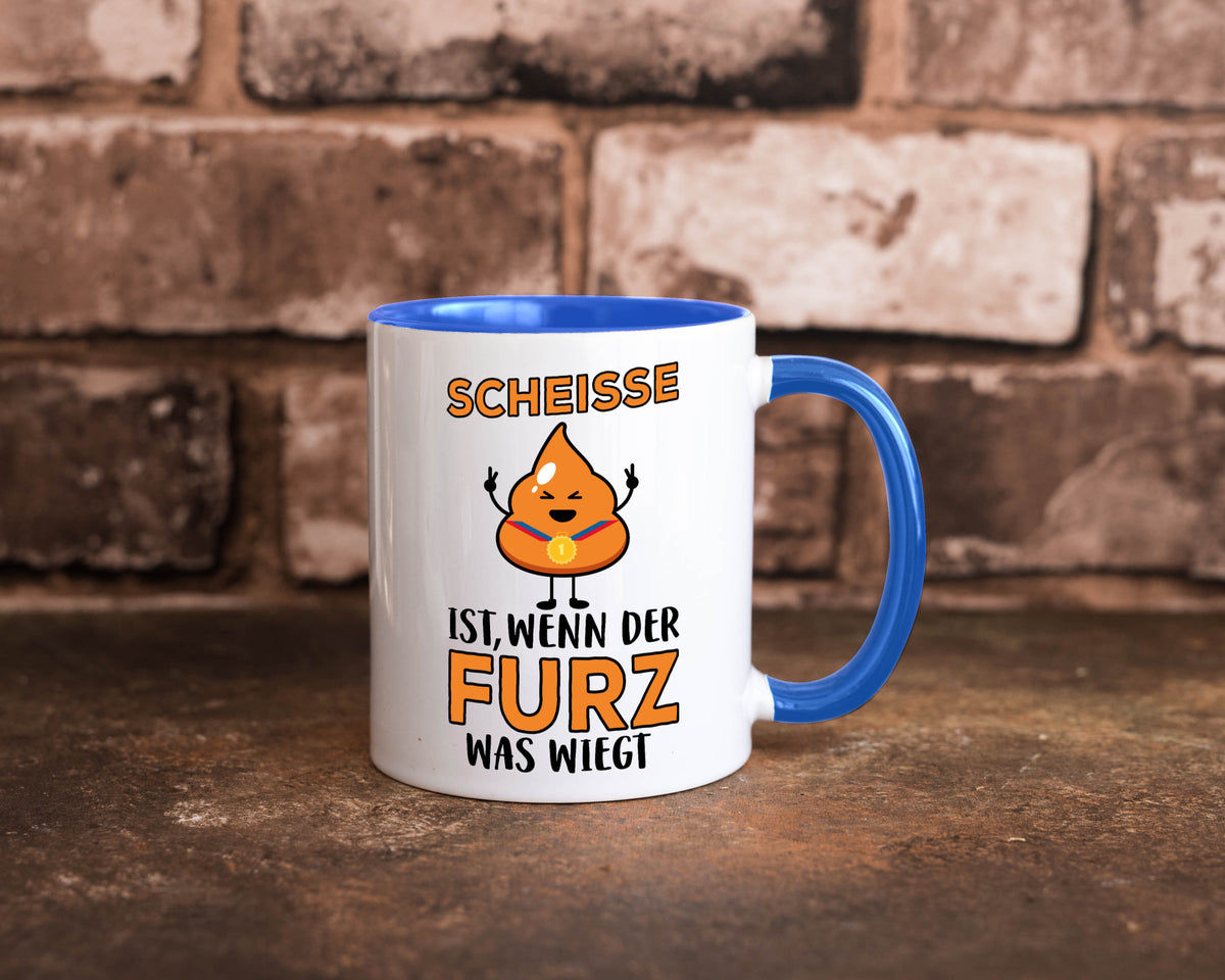 Scheisse ist lustiger Spruch Geschenk Humor Geschenkidee Tasse