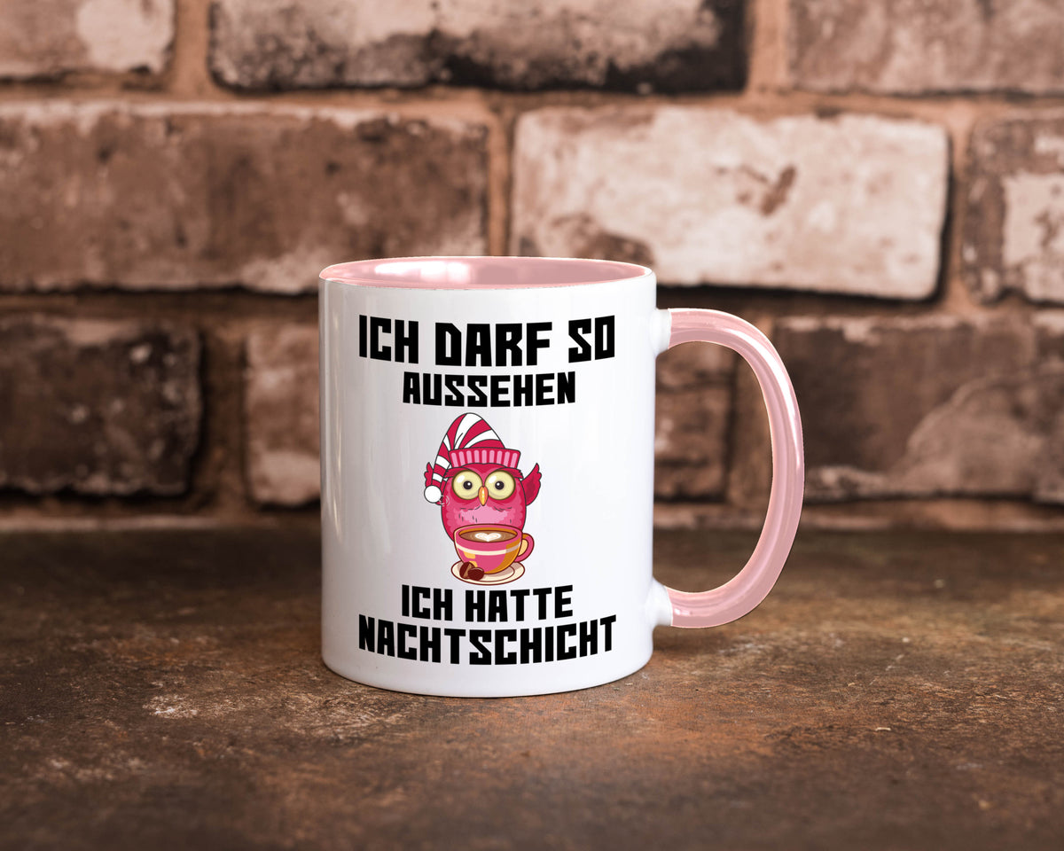 Nachtschicht Eule | Spruch Arbeit müde Nachtjob Geschenkidee Kollegen Büro Tasse