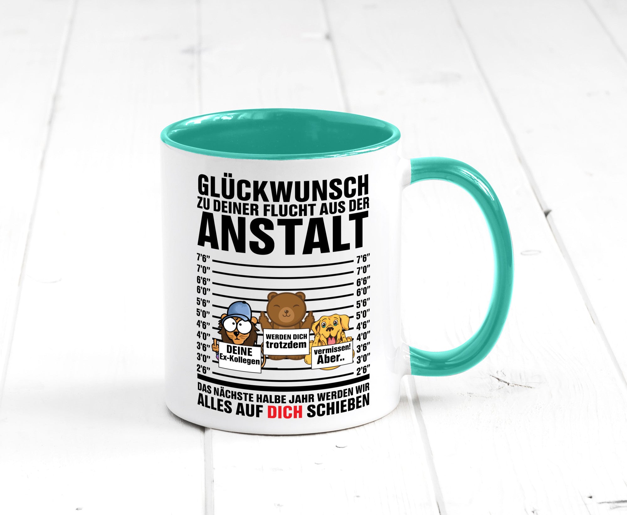 Glückwunsch zur Flucht | Arbeitskollegen Berufswechel Humor Arbeit Kollegen