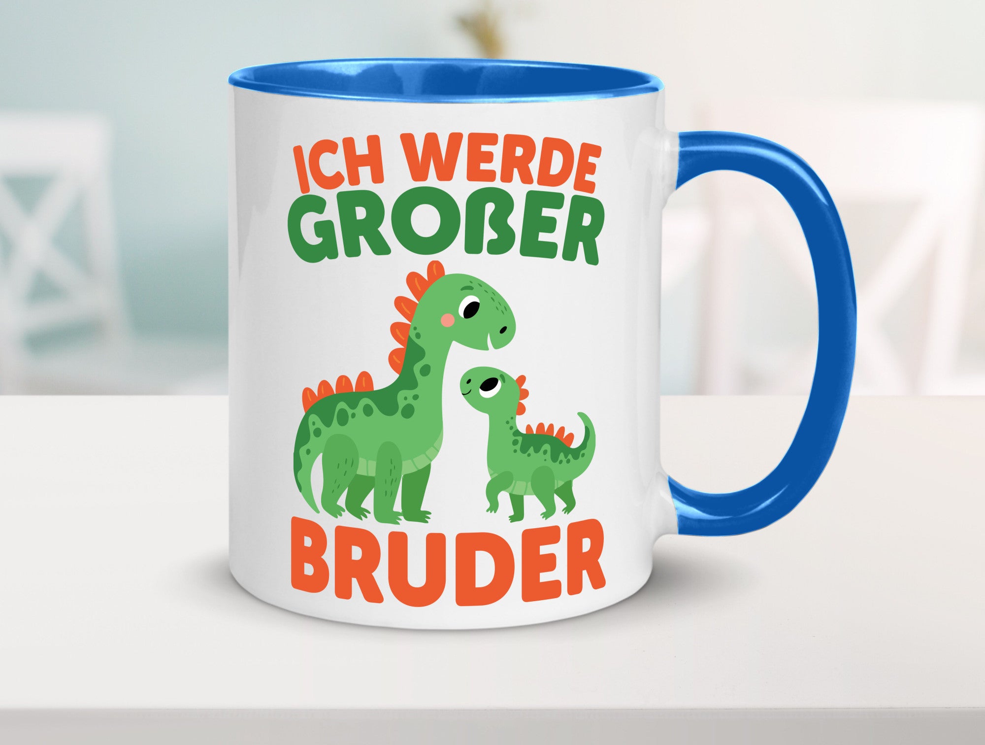 Ich werde Großer Bruder | Dino Brudersaurus lustig Humor Geschenkidee Geschenk