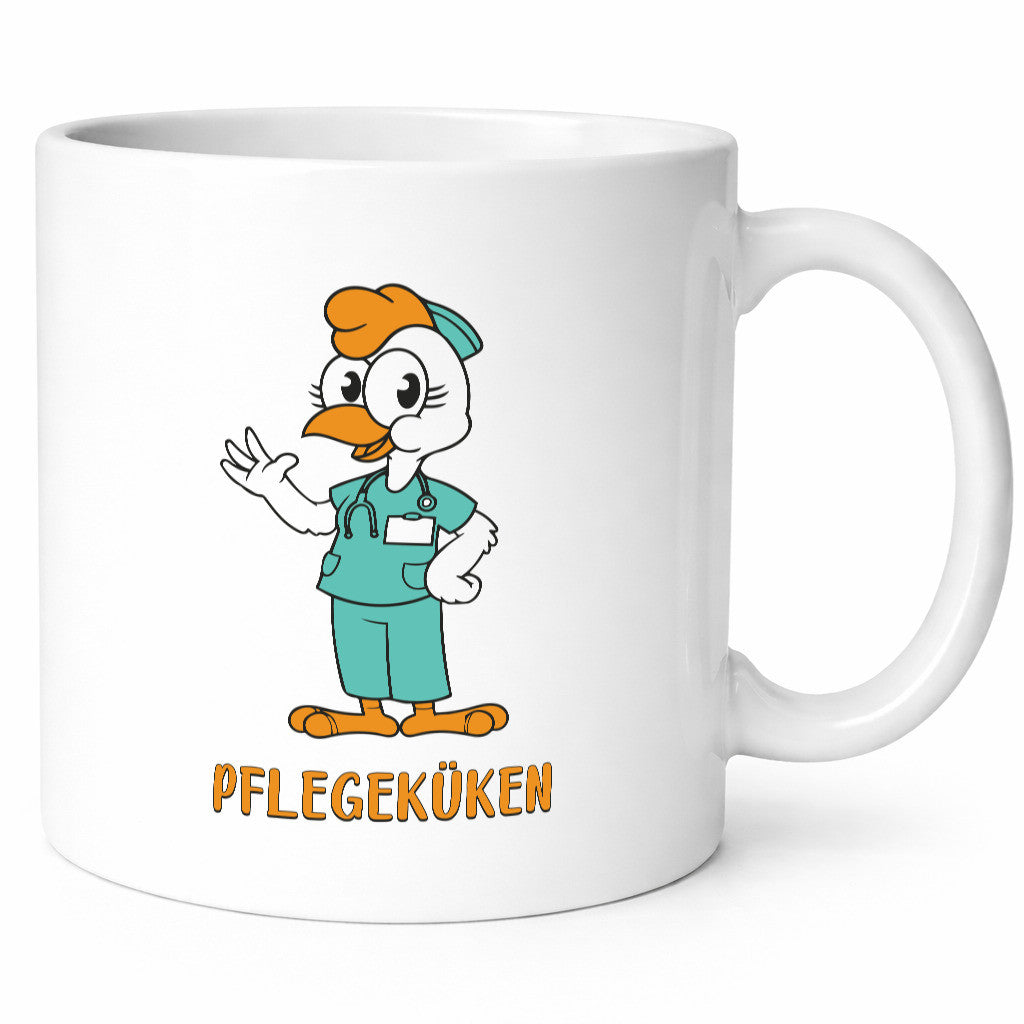 Pflegeküken | Küken-Krankenschwester-Pfleger-Humor-Geschenkidee Tasse