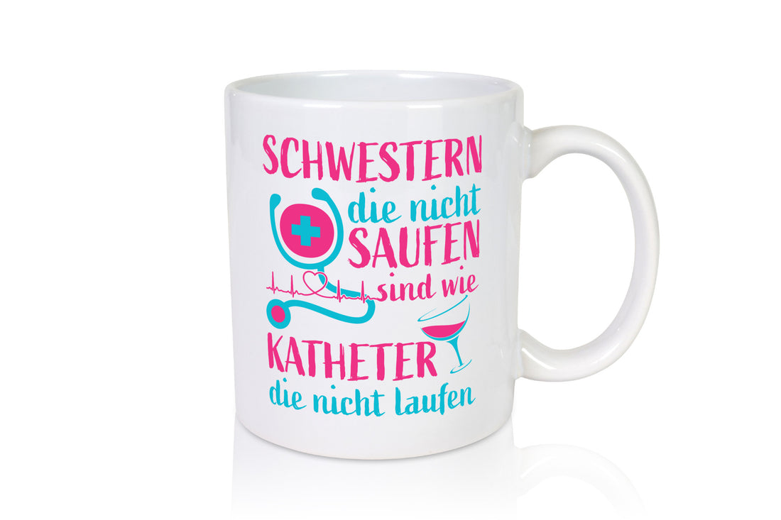 Schwestern die nicht saufen | Stethoskop Alkohol lustig Humor Geschenkidee