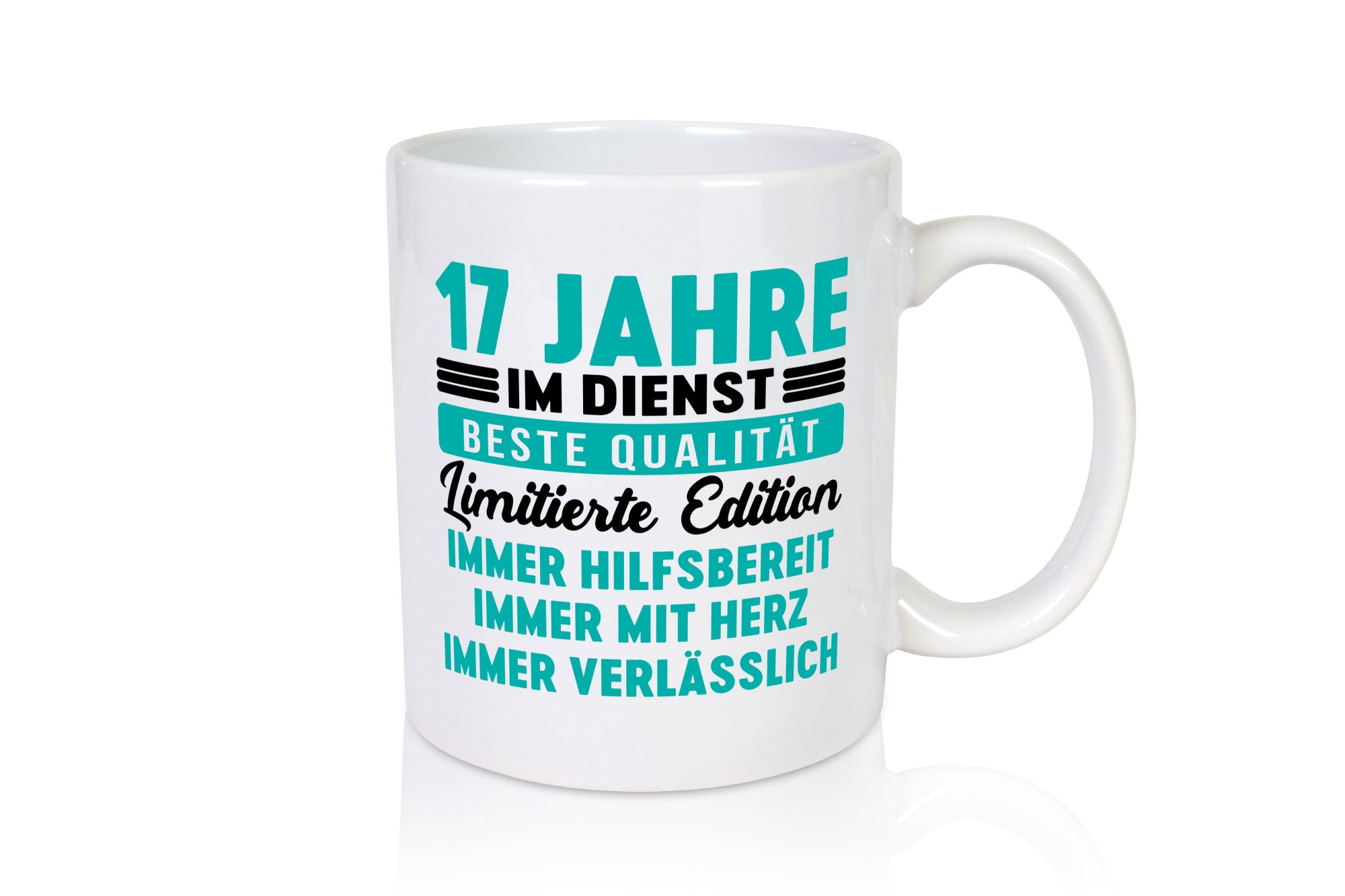 17 Jahre im Dienst | Jubiläum Arbeit v5 Humor Kollegen Büro Geschenkidee Tasse
