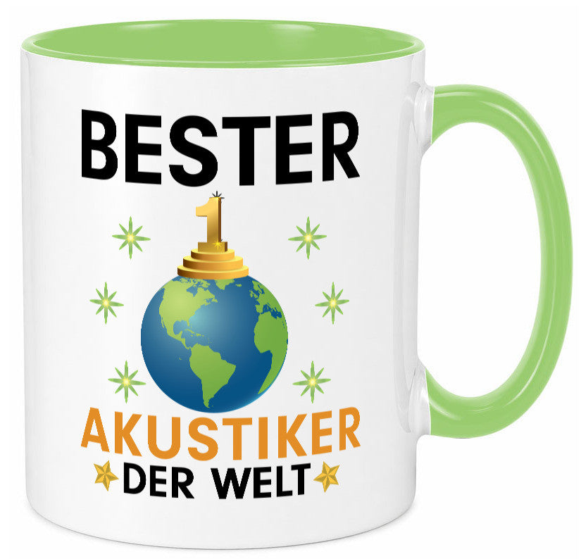 Welt Bester Akustiker | Akustik Hörgeräteakustik Geschenkidee Humor Tasse