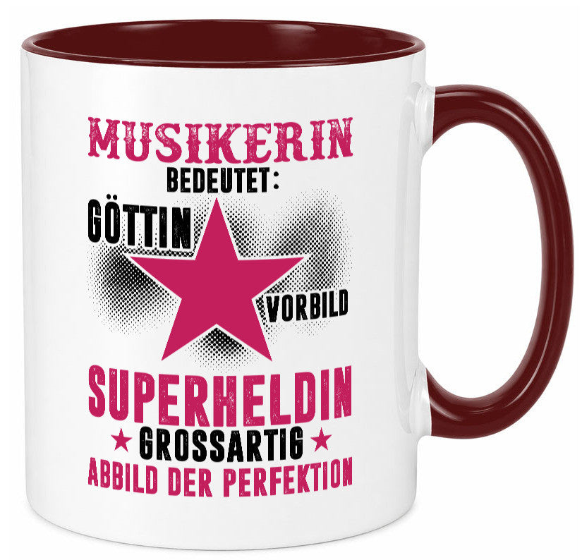 Bedeutung von Musikerin | Musik Musikantin Geschenk Humor Geschenkidee lustiger Tasse