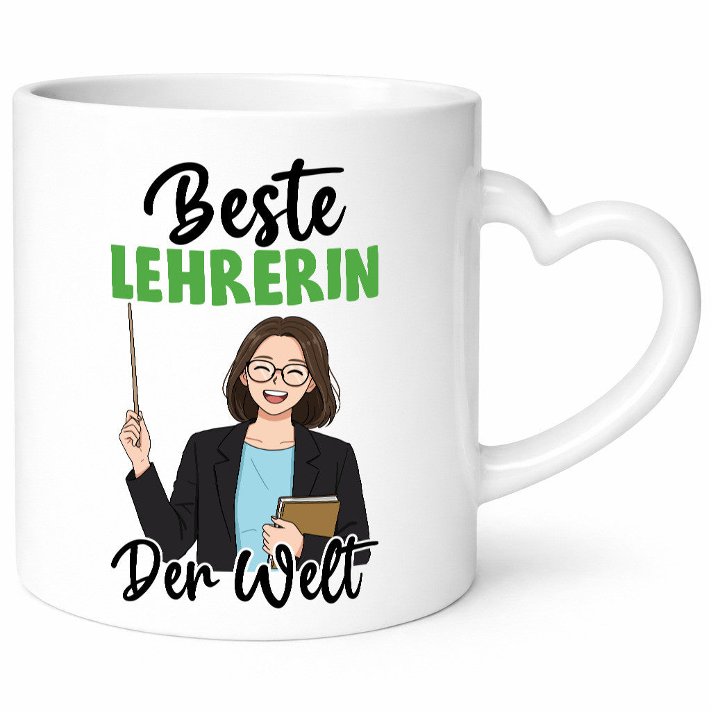 Beste Lehrerin | Schule Beruf Schüler v2 Geschenkidee Arbeit Kollegen Büro