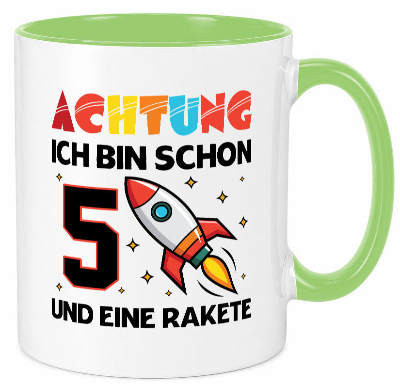 5. Geburtstag | Rakete Weltraum 5 Jahre Galaxy lustig Geschenkidee Geschenk