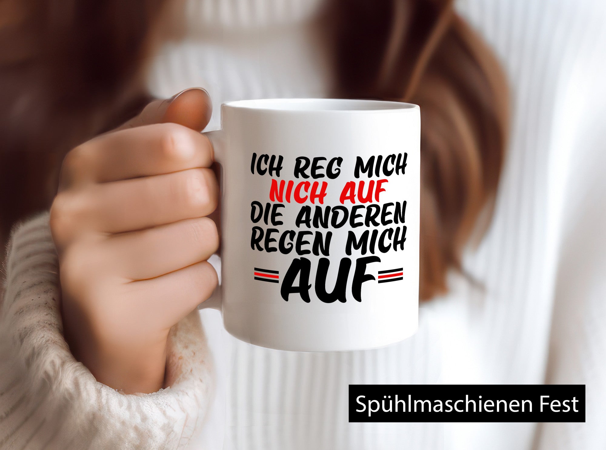 Ich rege mich nicht auf | Lustiger Spruch Kollegen Humor Geschenk Arbeit Büro