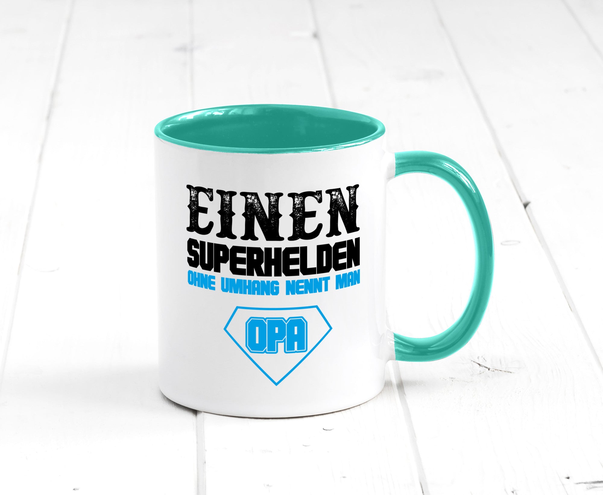 Superheld Opa Geschenk Familie Geschenkidee lustiger Spruch Tasse