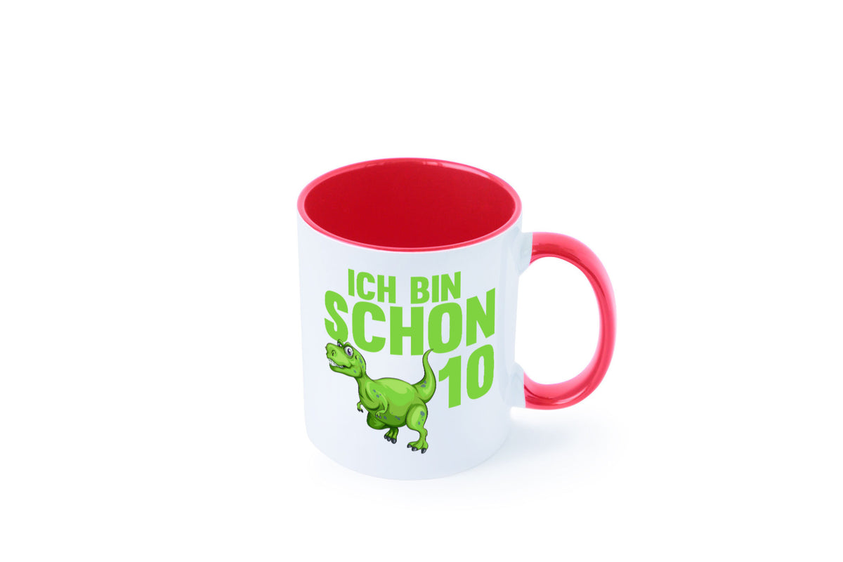 10. Geburtstag | 10 Jahre Dino Dinosaurier Geschenk Geschenkidee lustiger Tasse