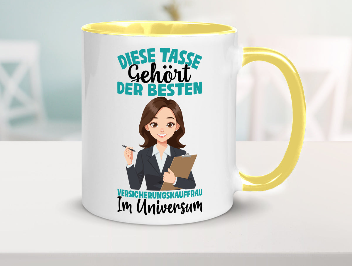 Im Universum: Versicherungskauffrau | Kauffrau lustig Humor Geschenkidee Tasse