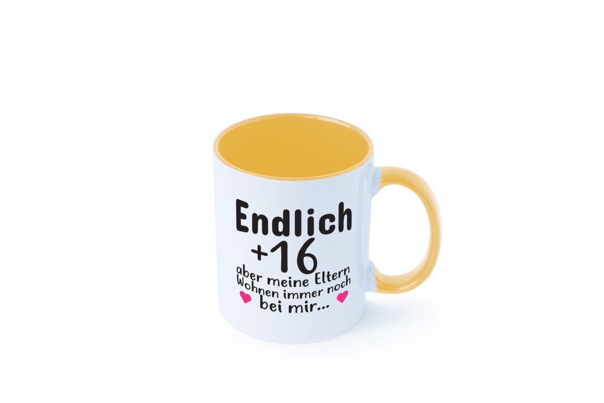Endlich 16 | Geburtstag Tasse Spruch Mädchen Geschenkidee Humor