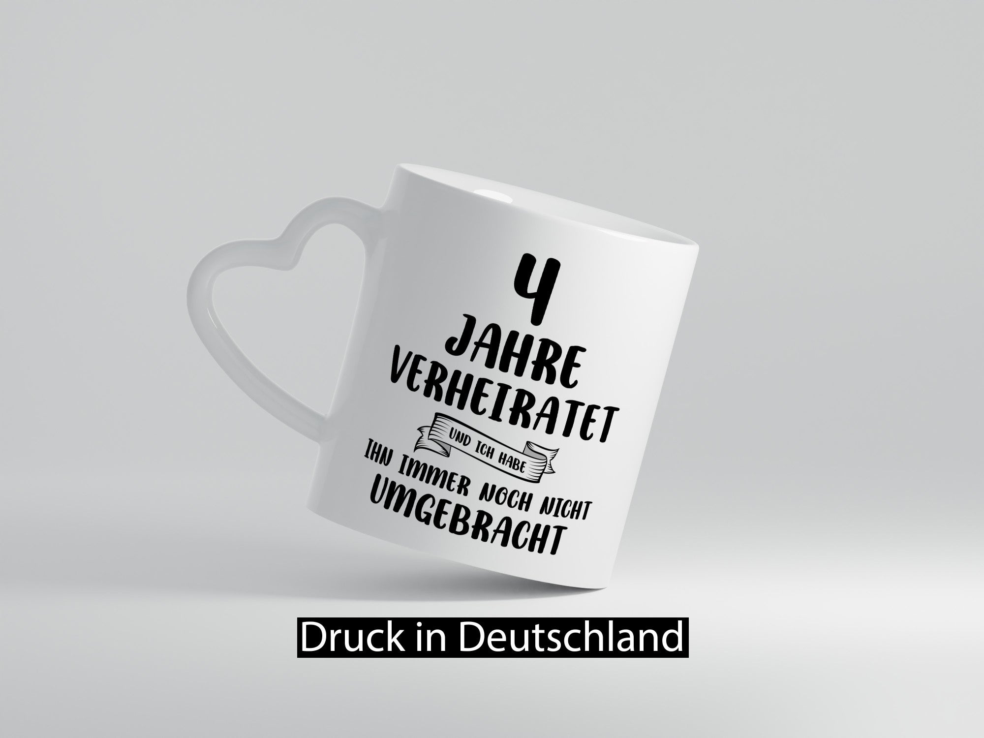 4 Jahre Verheiratet, immer noch am Leben! Geschenkidee Humor Tasse