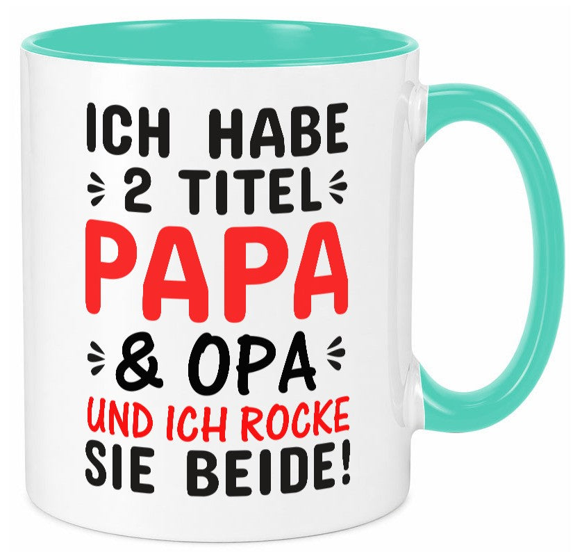 Papa und Opa | Männer Tasse Rocker Humor Geschenkidee Familie