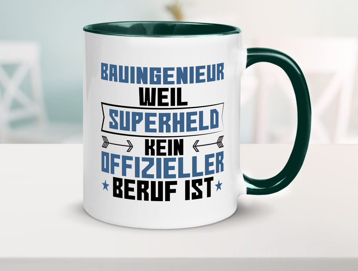 Superheld Bauingenieur | Ingenieur Humor Geschenkidee Tasse