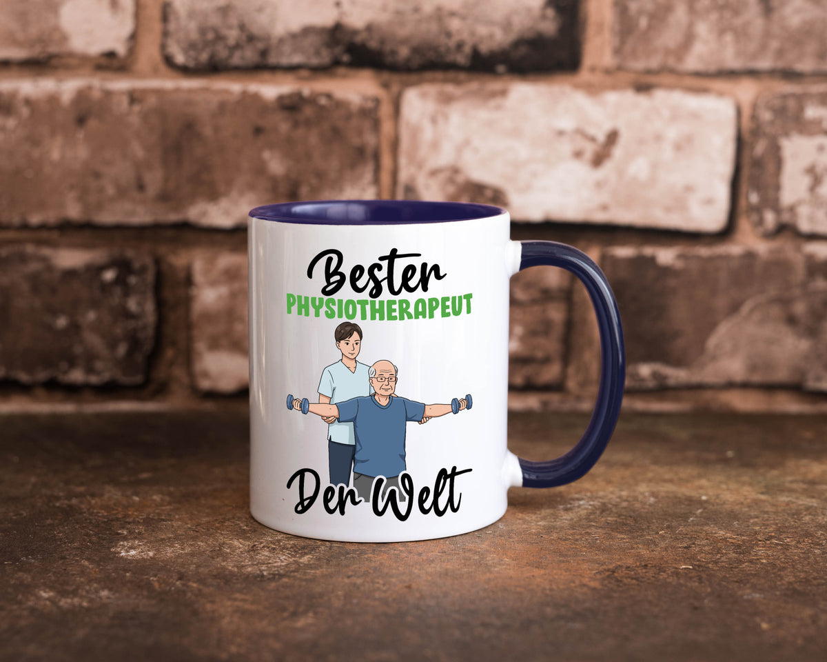 Bester Physiotherapeut v3 Geschenk Humor Geschenkidee lustiger Spruch Tasse