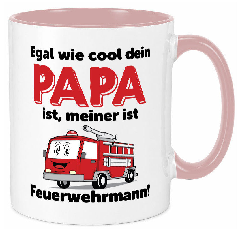 Cooler Papa | Feuerwehrmann Bester der Welt Humor Geschenkidee Tasse