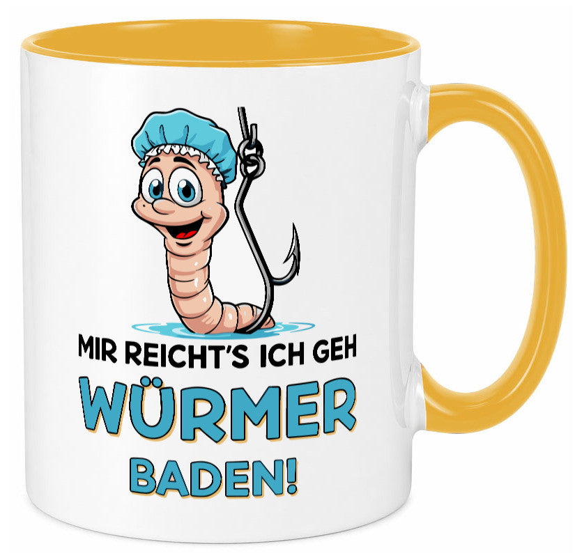 Mir reichts ich geh Würmer Baden | Angler Angeln Geschenk Humor Geschenkidee