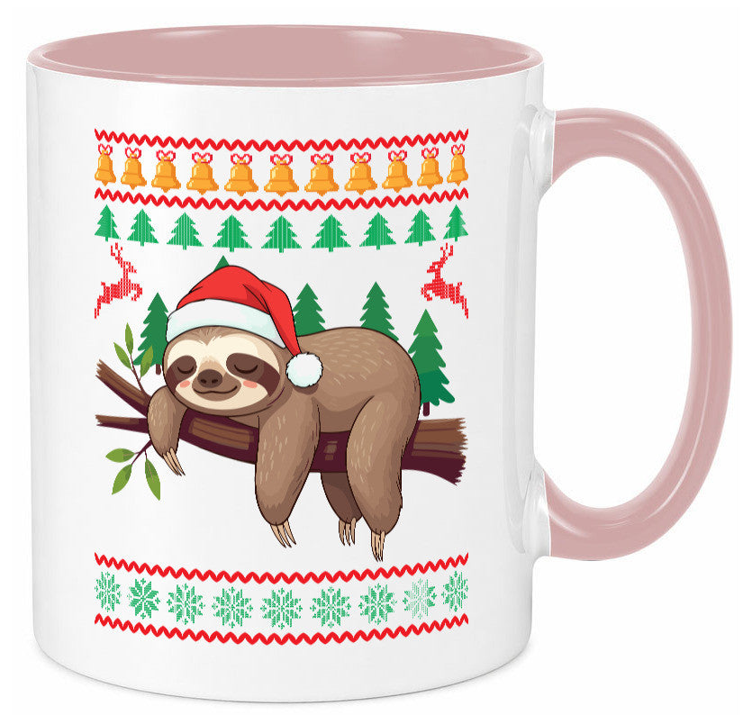 Ugly Christmas | Faultier Weihnachtsfaultier v2 lustig Tierliebhaber Humor Tasse