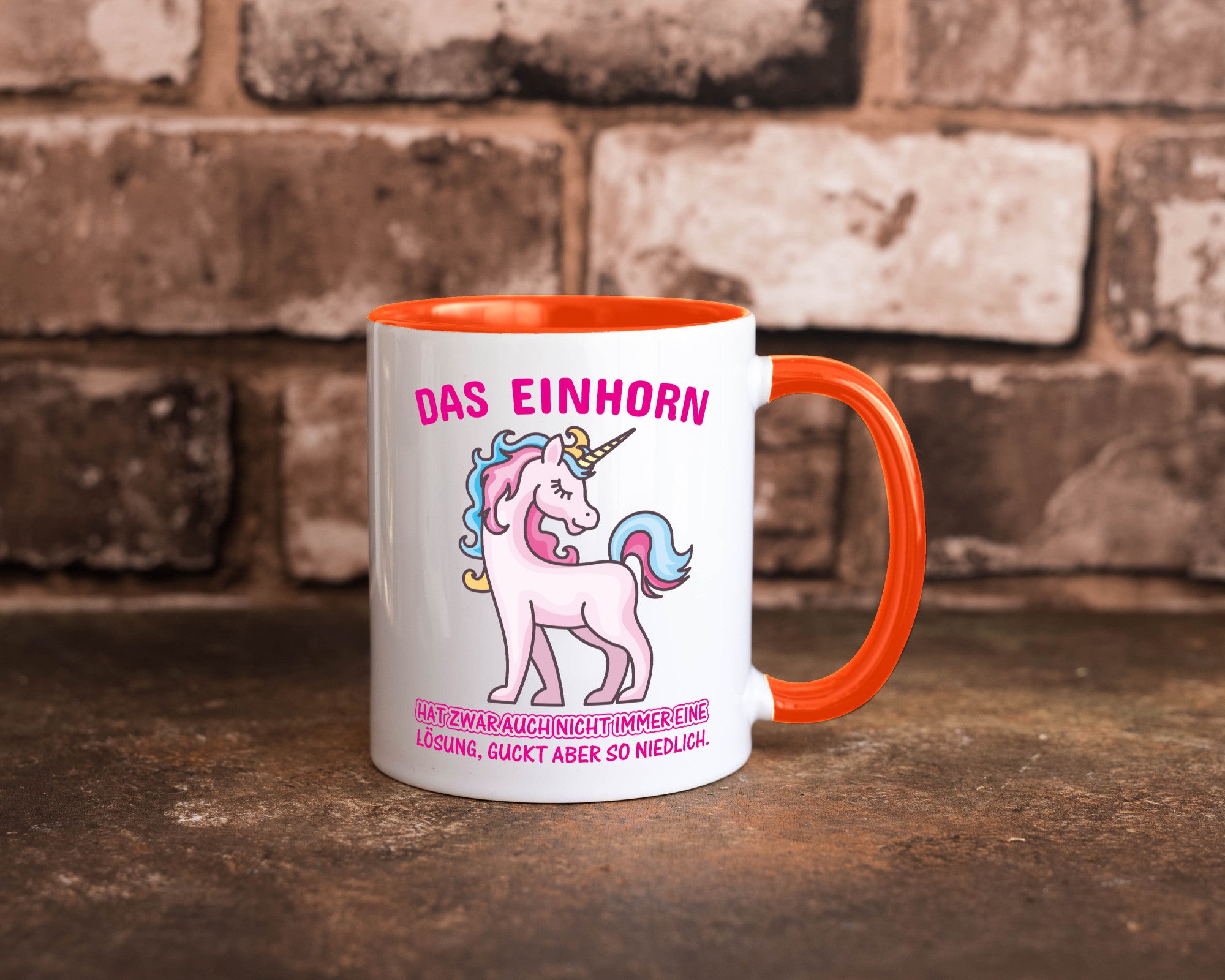 Niedliches Einhorn | lustige Tasse Frauen Mädchen lustiger Spruch Geschenk