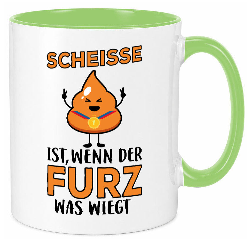 Scheisse ist lustiger Spruch Geschenk Humor Geschenkidee Tasse