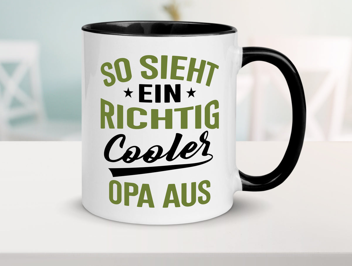 So sieht ein richtig Cooler Opa aus | Großvater Geschenkidee Familie Humor Tasse